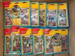 QTY x10 Pokemon Paldea Evolved/S&V Double Pack Blisters [Pawmot] Quantity: 10 - Image 1