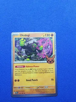 2024 POkemon Okidogi Twilight Masquerade Trick or Trade Holofoil Rare 111/167 - Image 2