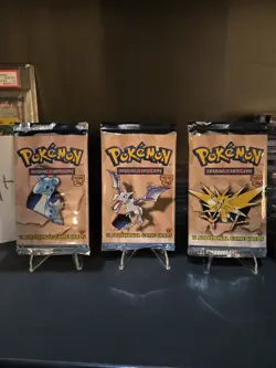 Pokemon Fossil 1st Edition ART SET Pokemon Booster Packs BOX FRESH LIGHT PACKS - Image 1