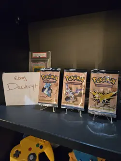 Pokemon Fossil 1st Edition ART SET Pokemon Booster Packs BOX FRESH LIGHT PACKS - Image 2