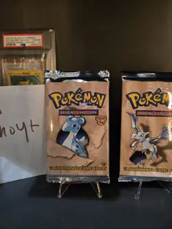 Pokemon Fossil 1st Edition ART SET Pokemon Booster Packs BOX FRESH LIGHT PACKS - Image 4