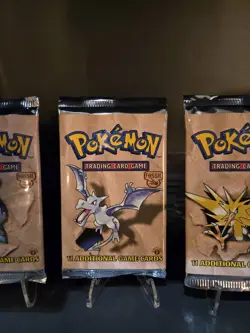 Pokemon Fossil 1st Edition ART SET Pokemon Booster Packs BOX FRESH LIGHT PACKS - Image 5