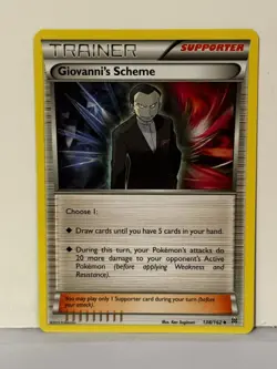 Giovanni's Scheme 138/162 XY - BREAKthrough NM Pokemon Fast Ship - Image 1