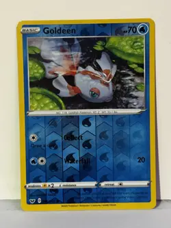 Goldeen (046) Reverse Holo 046/202 SWSH01: Sword & Shield Base Set NM Pokemon Fa - Image 1