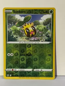 Sunkern Reverse Holo 005/195 SWSH12: Silver Tempest NM Pokemon Fast Ship - Image 1