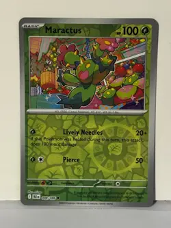 Maractus Reverse Holo 008/086 SV: Black Bolt NM Pokemon Fast Ship - Image 1