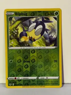 Blipbug (016) Reverse Holo 016/202 SWSH01: Sword & Shield Base Set NM Pokemon Fa - Image 1