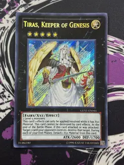 Yugioh Tiras, Keeper Of Genesis GENF-EN044 Secret Rare Unlimited NM - Image 1
