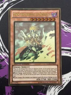 Yugioh Gorz the Emissary of Darkness GLD5-EN024 Ghost Rare Limited Edition NM - Image 1