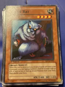 Yugioh! Giant Rat - SD7-EN003 - Common - 1st Edition Near Mint, English - Image 1