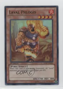 Laval Phlogis 1st Ed. YuGiOh Hidden Arsenal 7: Knight of Stars #HA07-EN002 e6j - Image 1