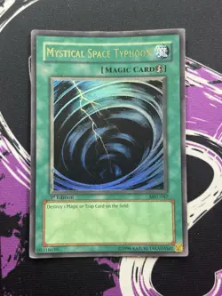 Yugioh Mystical Space Typhoon MRL-047 Ultra Rare 1st Edition LP Magic Ruler - Image 1