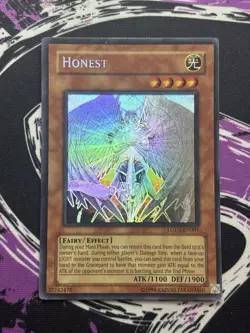 Yugioh Honest LODT-EN001 Ghost Rare Unlimited Original Print Light of Destructio - Image 1