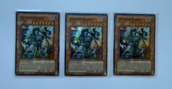 3X Yugioh TCG Grinder Golem DP07-EN009 Super Rare 1st Edition - NM Neart Mint - Image 1