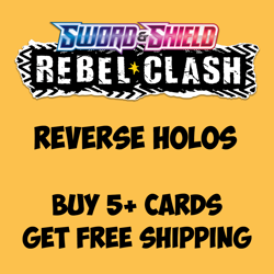 Pokemon TCG Sword & Shield Rebel Clash NM Reverse Holo Choose Your Card - Image 1