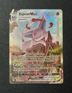 2021 Pokemon Card SWSH: Fusion Strike Espeon VMAX Alt Art Card 270/264 NM - Image 1