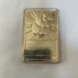 1999 TOGEPI POKEMON 23K GOLD PLATED NINTENDO BURGER KING PROMO TRADING CARD 2 - Image 2