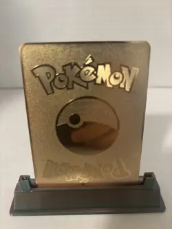 Pokemon Pikachu Vmax Gold Metal Card Collectible Display Card - Image 2