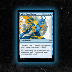 Mind Over Matter - Custom MTG Card - High-Quality - Image 1