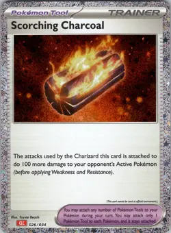 Scorching Charcoal Classic Collection Trading Card Game Classic 026/034 NM Holo - Image 1