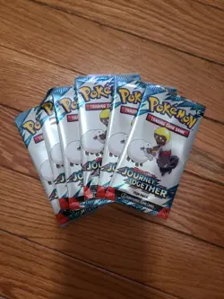 Pokemon TCG Journey Together 3 Card Fun Packs (x6) - Image 1