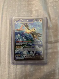 Rare Pokemon SIR 151 Trading Card Game TCG Zapdos EX Special Illustration - Image 1