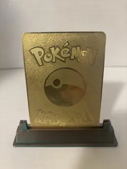 Blastoise Gold Metal Pokemon Card-Collectible Gift Display！new - Image 2