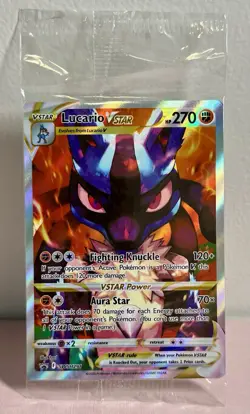 Pokemon TCG Lucario VSTAR Sword & Shield #SWSH291 Holo Promo Card NM - Image 1
