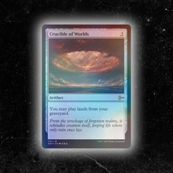 FOIL - Crucible of Worlds - Custom MTG Card - High-Quality - Image 1