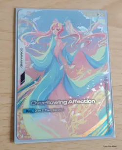 FIRST WAVE - GUNDAM TCG CARD GAME OVERFLOWING AFFECTION GD01-118 U+ HOLO FOIL - Image 1