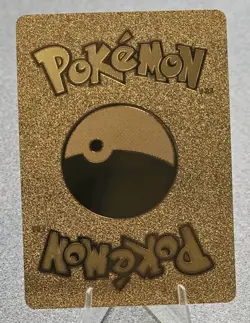 Pokemon Shining Charizard 100hp Gold Foil Fan Art Collector Card TCG - Image 2