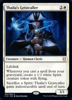 1x Thalia's Geistcaller MTG Commander 2019 NM Magic Regular - Image 1