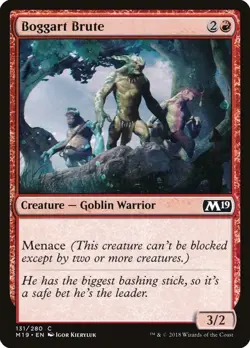 Boggart Brute FOIL NM #131 Core Set 2019 MTG - Image 1