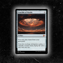 Crucible of Worlds - Custom MTG Card - High-Quality - Image 1