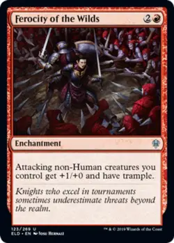 1x Ferocity of the Wilds - Foil MTG Throne Of Eldraine NM Magic Foil - Image 1