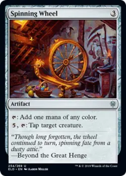 1x Spinning Wheel - Foil MTG Throne Of Eldraine NM Magic Foil - Image 1
