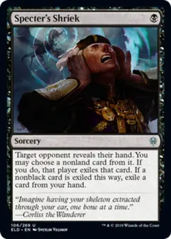 1x Specter's Shriek - Foil MTG Throne Of Eldraine NM Magic Foil - Image 1