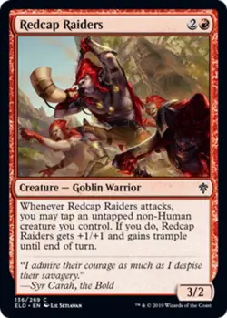 1x Redcap Raiders - Foil MTG Throne Of Eldraine NM Magic Foil - Image 1