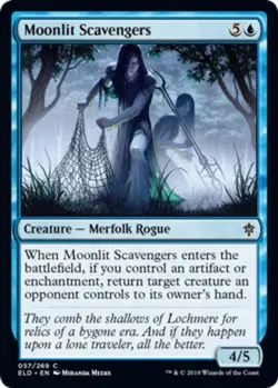 1x Moonlit Scavengers - Foil MTG Throne Of Eldraine NM Magic Foil - Image 1