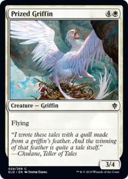 1x Prized Griffin - Foil MTG Throne Of Eldraine NM Magic Foil - Image 1