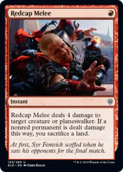 1x Redcap Melee - Foil MTG Throne Of Eldraine NM Magic Foil - Image 1