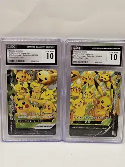 Pokemon GGC 10 Gem Mint 4 Set Pikachu V-Union Japanese 25th Anniversary 2021 - Image 5