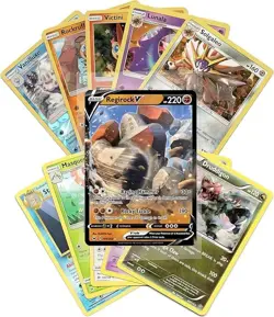 Pokemon Cards 50 Card Assorted Lot with Guaranteed V Pokemon - Image 4
