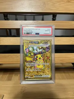 2024 POKEMON SURGING SPARKS HYPER RARE PIKACHU EX PSA 10 - Image 1