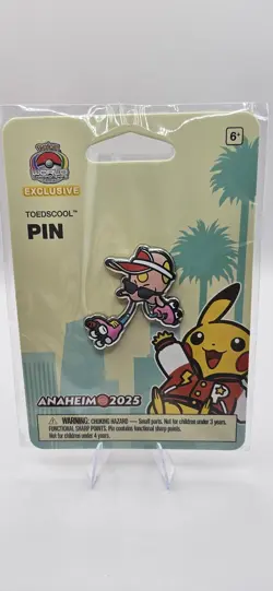 Pokemon World Championships 2025 Anaheim Exclusive Toedscool Pin - Image 1