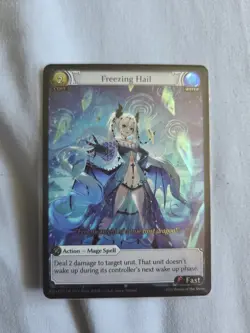 Freezing Hail Frost Dragon Nova Aokami Grand Archive Anime Expo 2025 FOIL Card - Image 1