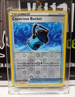 Capacious Bucket [Reverse Holo] 156/192 Pokemon Rebel Clash NM - Image 1