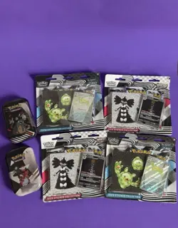 VICTINI & TECH STICKER BUNDLE Pokemon Scarlet & Violet Black Bolt & White Flare - Image 1