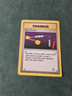Item Finder Trainer 103/130 Base Set 2 Vintage Pokemon TCG NM/LP - Image 1