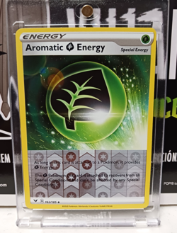 Aromatic Grass Energy 162/185 Reverse Holo Uncommon Vivid Voltage Pokemon NM - Image 1